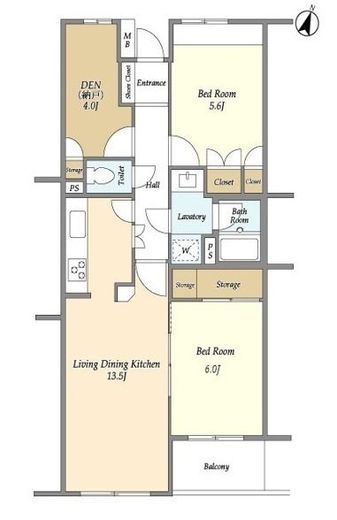 コンフォリア千石　303号室　間取り