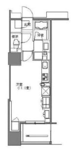 シティタワー池袋ウエストゲート　403号室　間取り