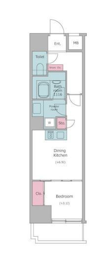 レジディア目白　215号室　間取り