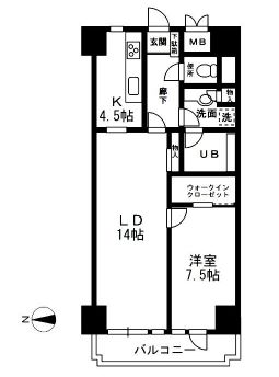 レジディア目白　507号室　間取り