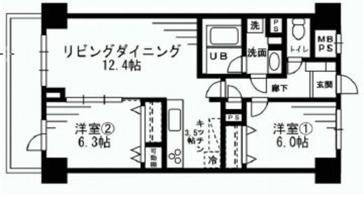 レジディア目白　906号室　間取り
