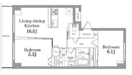 レジディア目白　414号室　間取り