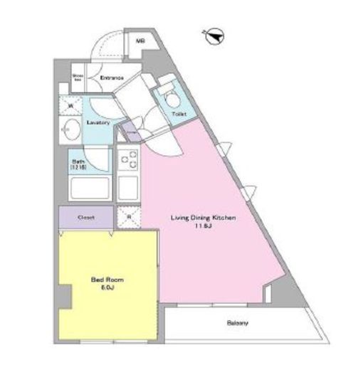 コンフォリア文京白山　408号室　間取り