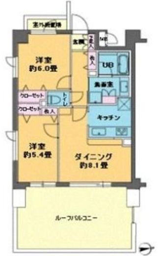 カスタリア目白　601号室　間取り