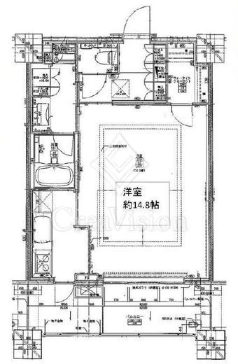 アウルタワー　4411号室　間取り