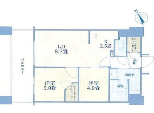 アウルタワー　2202号室　間取り
