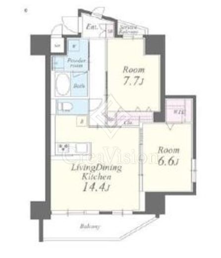 シャルマンミューズ　1103号室　間取り
