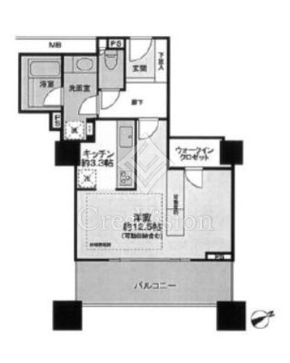 ザ・タワーグランディア　613号室　間取り