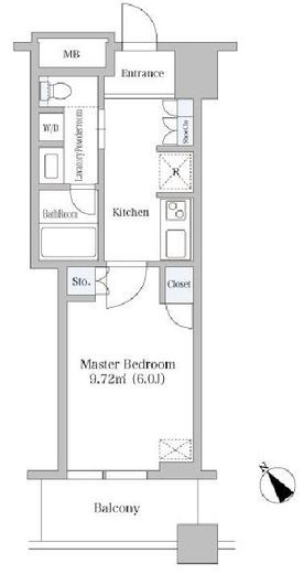 セントラルレジデンス シティタワー池袋　604号室　間取り