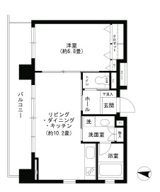 クリオ文京小石川　1505号室　間取り