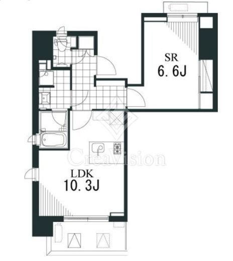 ラティエラ文京音羽　1203号室　間取り