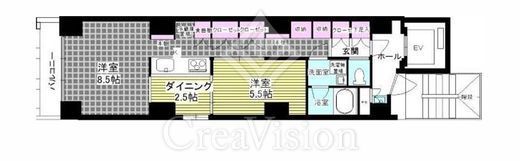 LILIO小石川　601号室　間取り