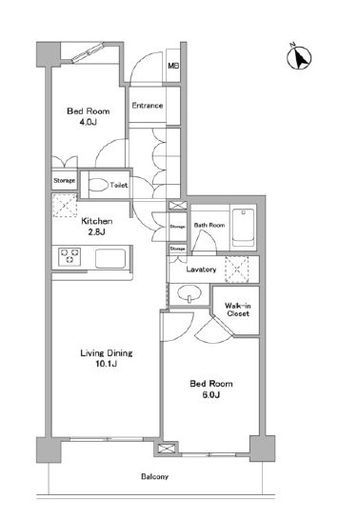 パークグレイス駒込　202号室　間取り