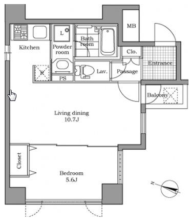 レジディア文京千石　702号室　間取り