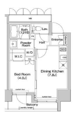 コンフォリア東池袋イースト　804号室　間取り