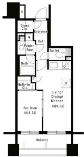パークアクシス大塚　1003号室　間取り