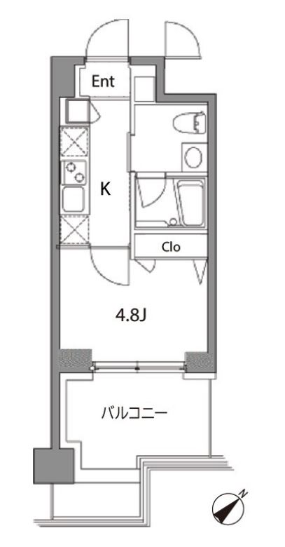 カスタリア中目黒　514号室　間取り