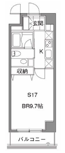 カスタリア中目黒　602号室　間取り