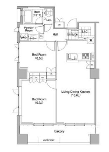 コンフォリア東池袋ウエスト　1006号室　間取り