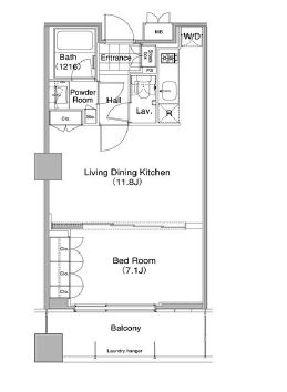 コンフォリア東池袋ウエスト　1207号室　間取り
