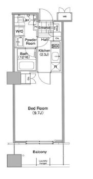コンフォリア東池袋ウエスト　314号室　間取り