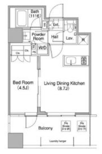 コンフォリア東池袋ウエスト　706号室　間取り