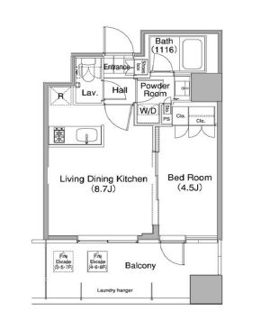 コンフォリア東池袋ウエスト　811号室　間取り
