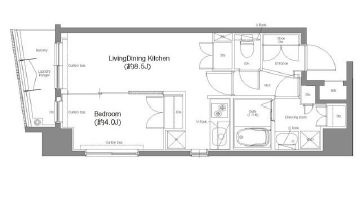 コンフォリア東池袋　503号室　間取り