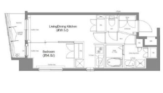 コンフォリア東池袋　1103号室　間取り