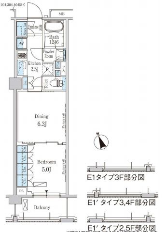 パークアクシス駒込ＨＩＬＬＴＯＰ　404号室　間取り