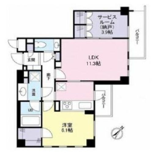 ドゥーエ千石　204号室　間取り