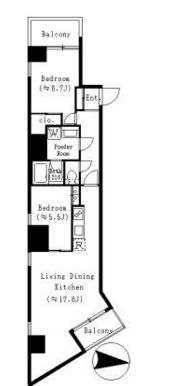 レジデンス本郷アコマ　601号室　間取り
