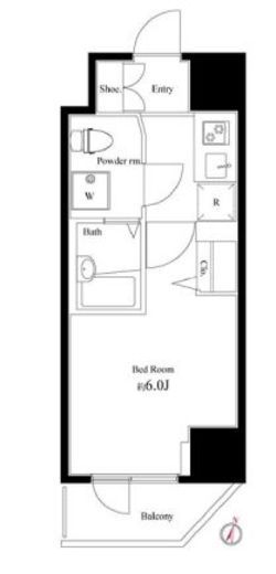 ハーモニーレジデンス池袋#003　604号室　間取り