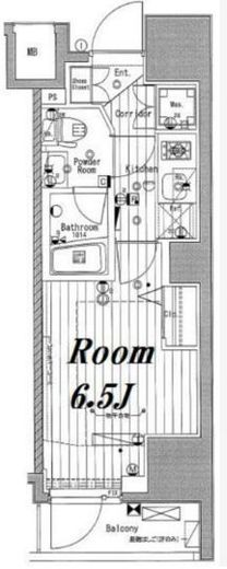 メイクスデザイン池袋　701号室　間取り
