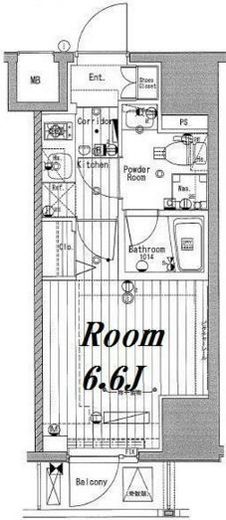 メイクスデザイン池袋　804号室　間取り