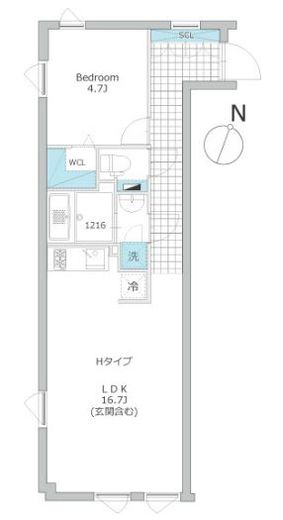 ユーレジデンス音羽　401号室　間取り