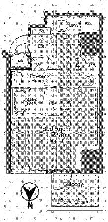 アウローラ　403号室　間取り