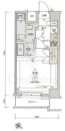 リヴシティ東大前　303号室　間取り