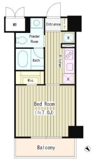 グレイスヴィラ御茶ノ水　702号室　間取り