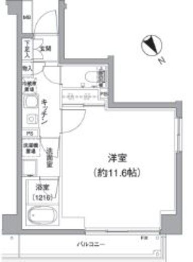 ザ・キューブ　301号室　間取り
