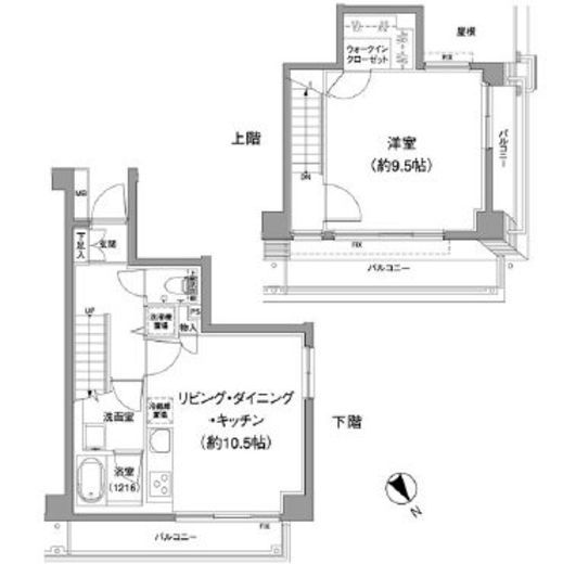 ＴＨＥ　ＣＵＢＥ　501号室　間取り