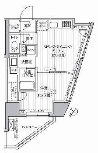 ヒューリックレジデンス駒込　1202号室　間取り