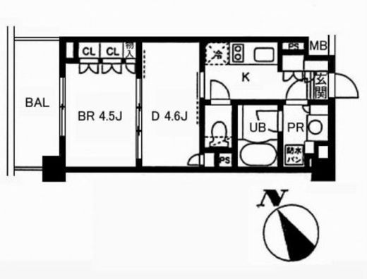 レジディア池袋　310号室　間取り