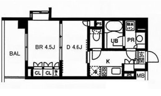 レジディア池袋　312号室　間取り