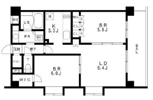 レジディア池袋　505号室　間取り