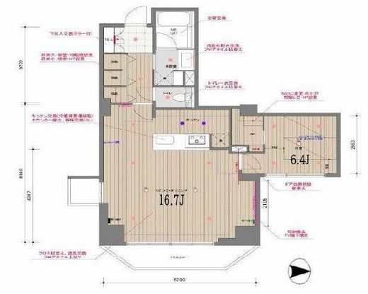 ドゥーエ東池袋　1103号室　間取り