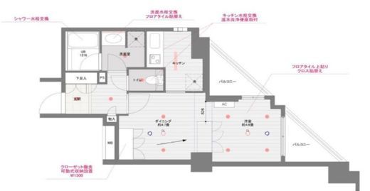 ドゥーエ東池袋　1201号室　間取り