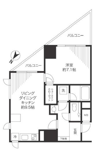 アトラスヒルズ文京白山　1507号室　間取り