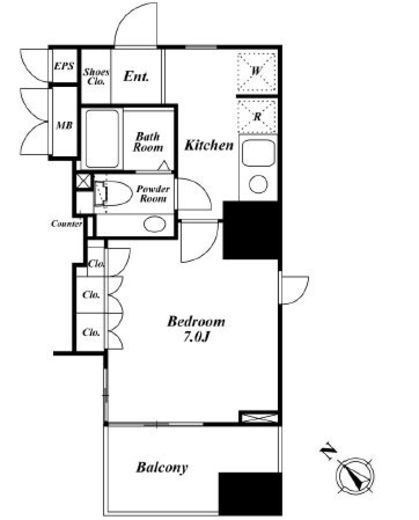 プレミアステージ大塚　1202号室　間取り