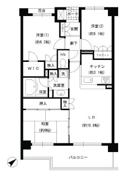 エスティメゾン巣鴨　302号室　間取り